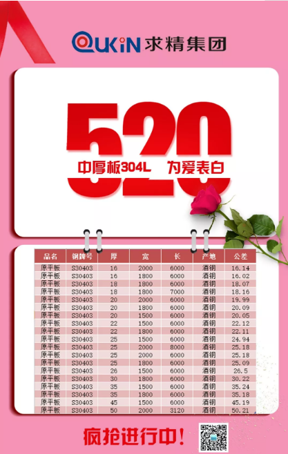 求和｜520，“鋼”向你表白
